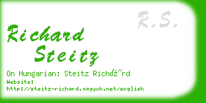 richard steitz business card